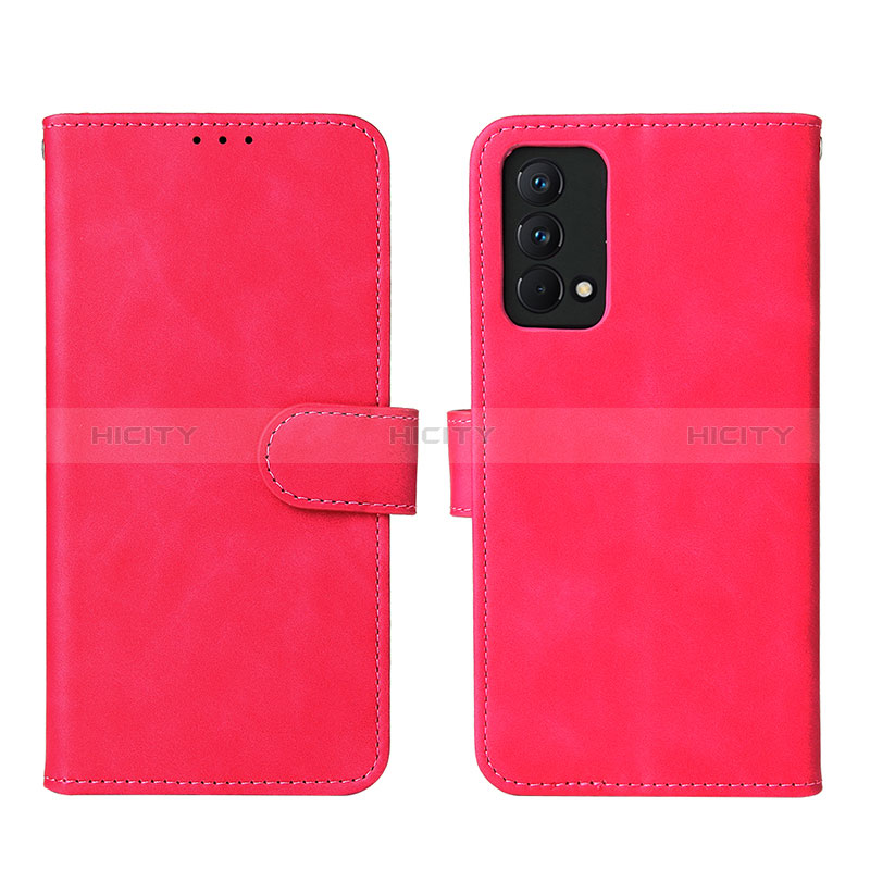 Custodia Portafoglio In Pelle Cover con Supporto L08Z per Realme GT Master 5G Rosa Caldo