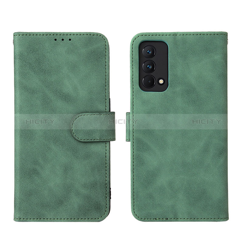 Custodia Portafoglio In Pelle Cover con Supporto L08Z per Realme GT Master 5G Verde