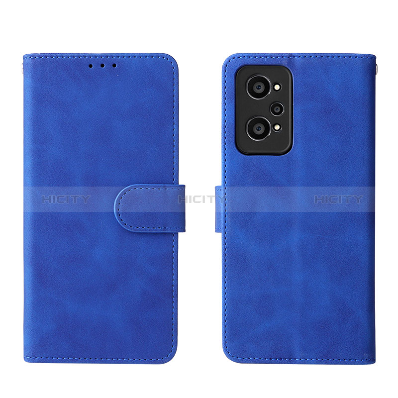 Custodia Portafoglio In Pelle Cover con Supporto L08Z per Realme GT Neo2 5G Blu