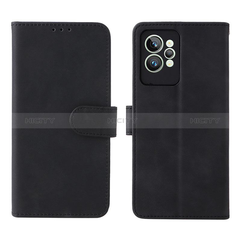 Custodia Portafoglio In Pelle Cover con Supporto L08Z per Realme GT2 Pro 5G Nero