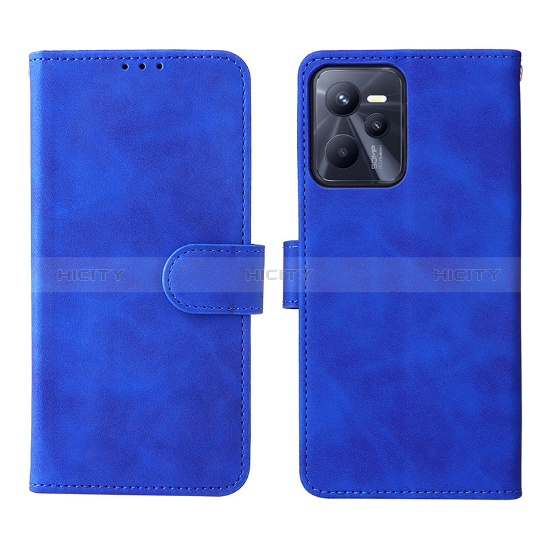 Custodia Portafoglio In Pelle Cover con Supporto L08Z per Realme Narzo 50A Prime Blu