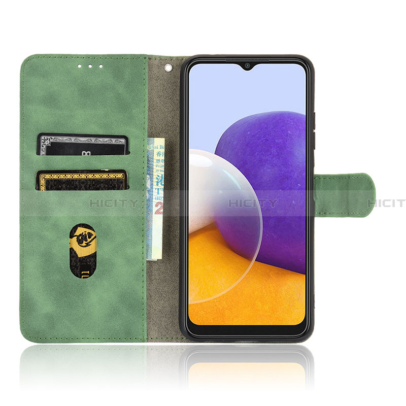 Custodia Portafoglio In Pelle Cover con Supporto L08Z per Samsung Galaxy A22 5G