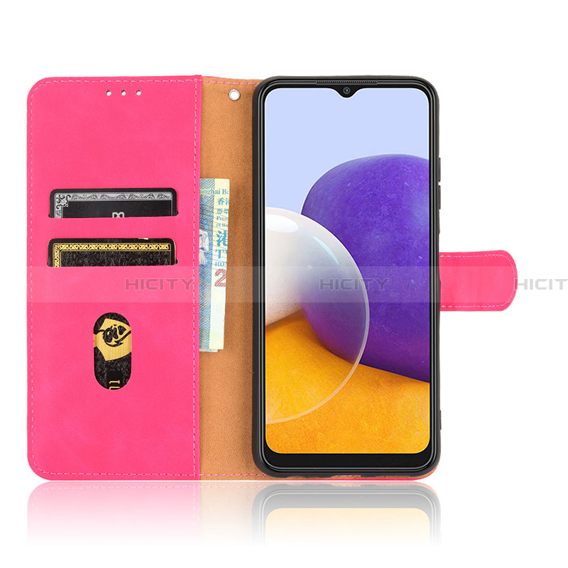 Custodia Portafoglio In Pelle Cover con Supporto L08Z per Samsung Galaxy A22 5G