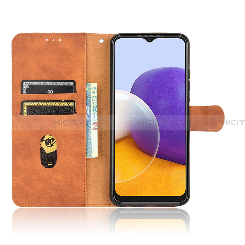 Custodia Portafoglio In Pelle Cover con Supporto L08Z per Samsung Galaxy A22 5G