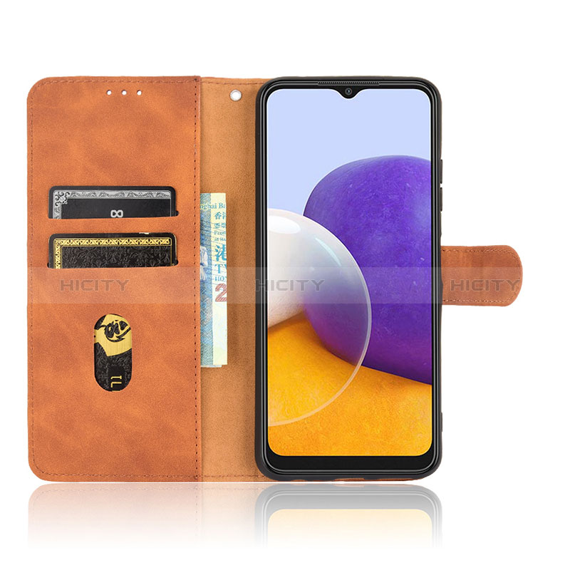 Custodia Portafoglio In Pelle Cover con Supporto L08Z per Samsung Galaxy A22s 5G