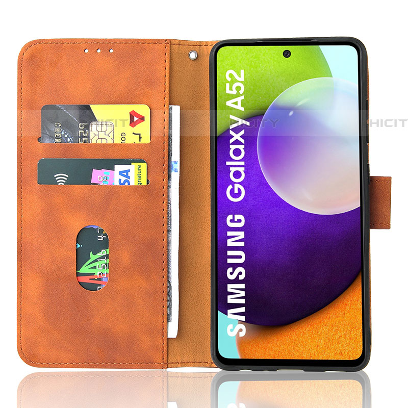 Custodia Portafoglio In Pelle Cover con Supporto L08Z per Samsung Galaxy A52 4G