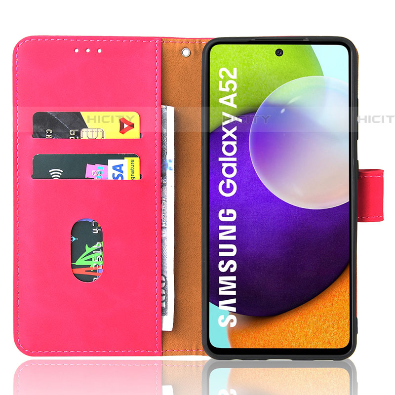 Custodia Portafoglio In Pelle Cover con Supporto L08Z per Samsung Galaxy A52 4G