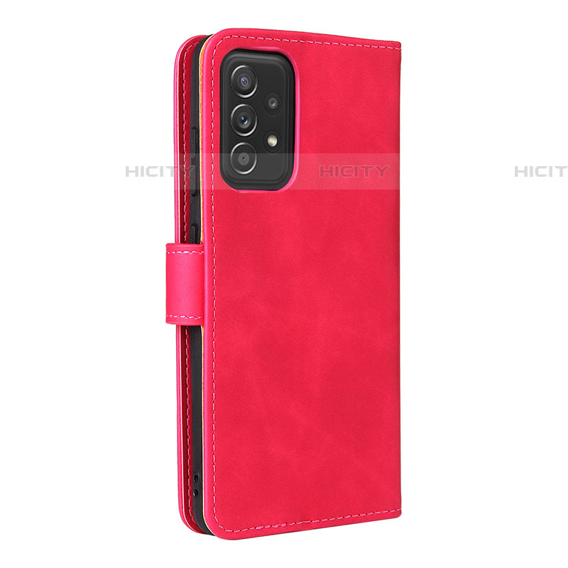 Custodia Portafoglio In Pelle Cover con Supporto L08Z per Samsung Galaxy A52 4G Rosa Caldo
