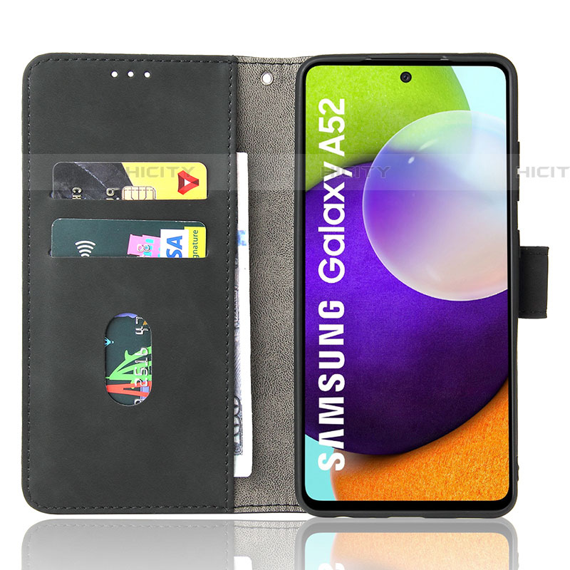 Custodia Portafoglio In Pelle Cover con Supporto L08Z per Samsung Galaxy A52 5G