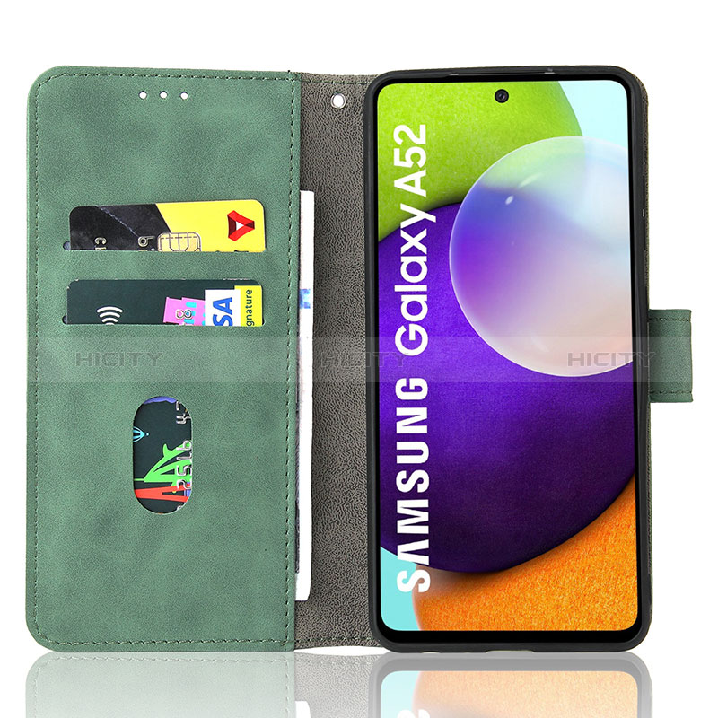 Custodia Portafoglio In Pelle Cover con Supporto L08Z per Samsung Galaxy A52s 5G