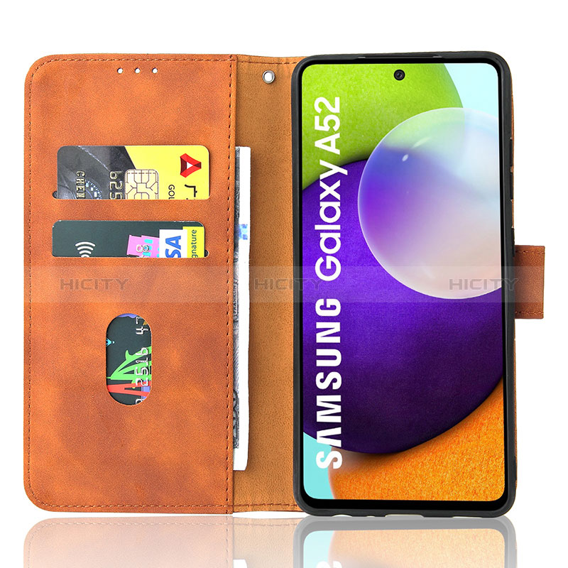 Custodia Portafoglio In Pelle Cover con Supporto L08Z per Samsung Galaxy A52s 5G