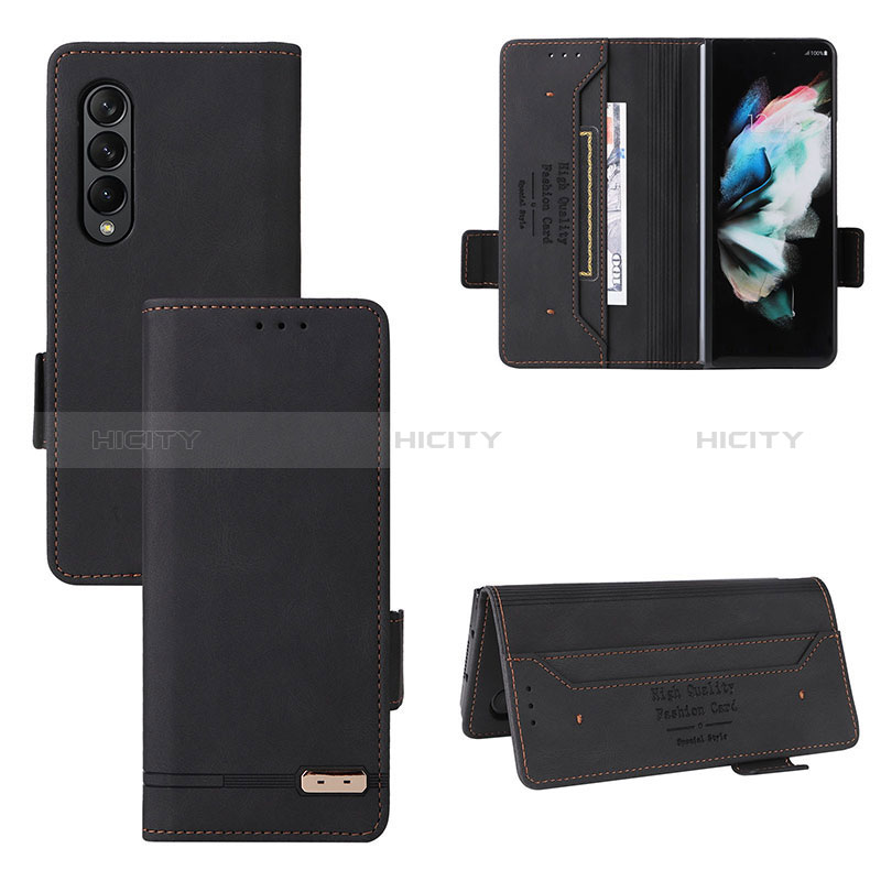 Custodia Portafoglio In Pelle Cover con Supporto L08Z per Samsung Galaxy Z Fold3 5G