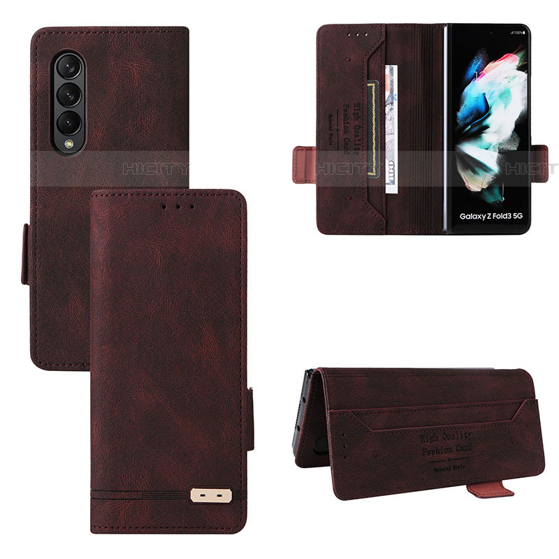 Custodia Portafoglio In Pelle Cover con Supporto L08Z per Samsung Galaxy Z Fold4 5G