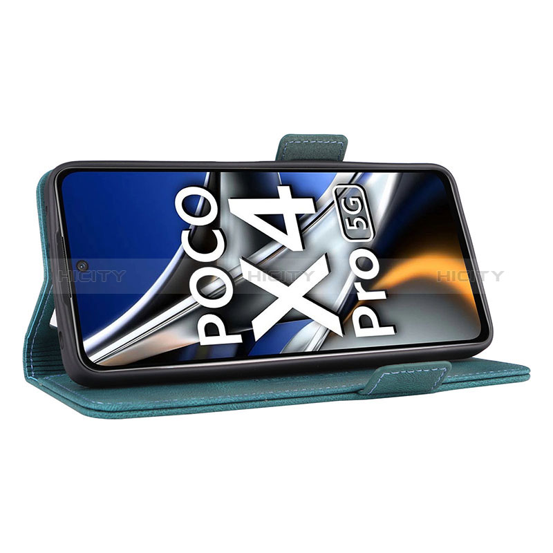 Custodia Portafoglio In Pelle Cover con Supporto L08Z per Xiaomi Poco X4 Pro 5G