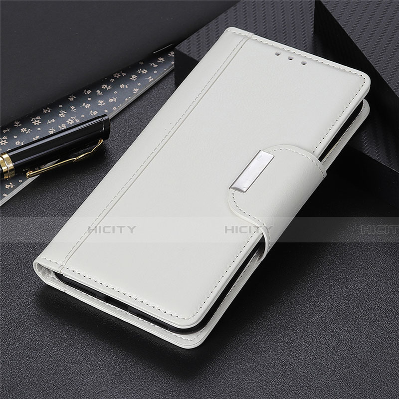 Custodia Portafoglio In Pelle Cover con Supporto L09 per Huawei Nova 6 SE Bianco