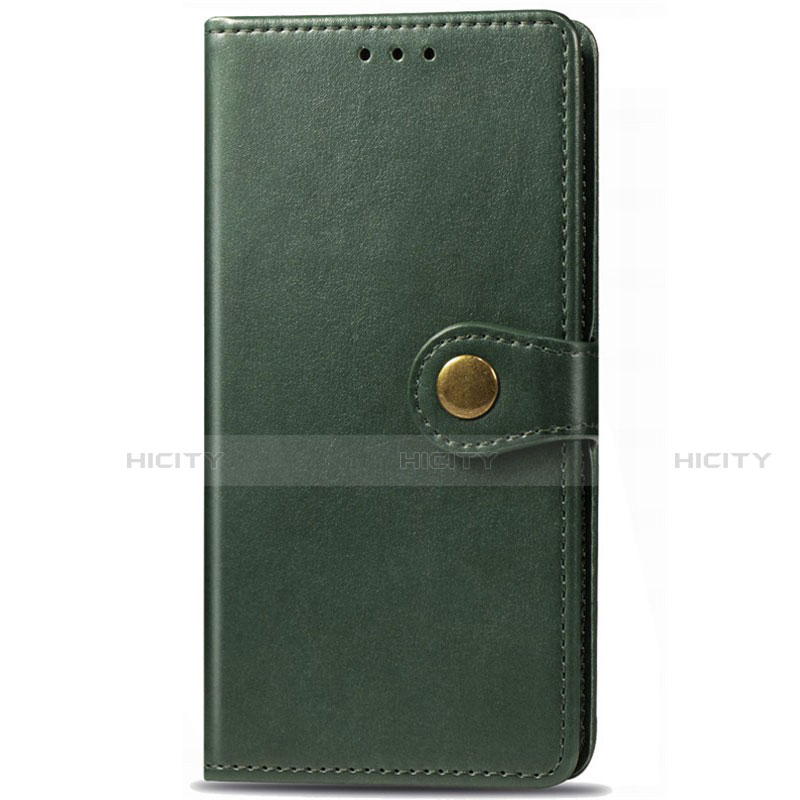 Custodia Portafoglio In Pelle Cover con Supporto L09 per Samsung Galaxy M31 Prime Edition Verde