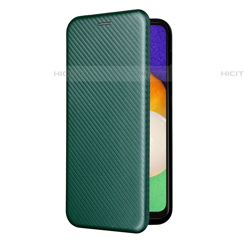 Custodia Portafoglio In Pelle Cover con Supporto L09Z per Samsung Galaxy A04s Verde