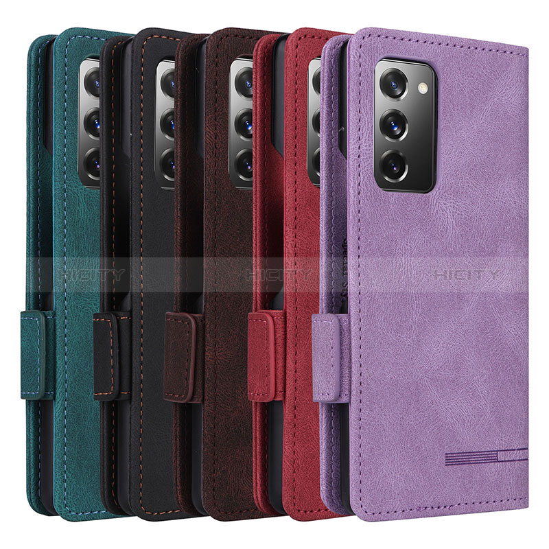 Custodia Portafoglio In Pelle Cover con Supporto L09Z per Samsung Galaxy Z Fold2 5G