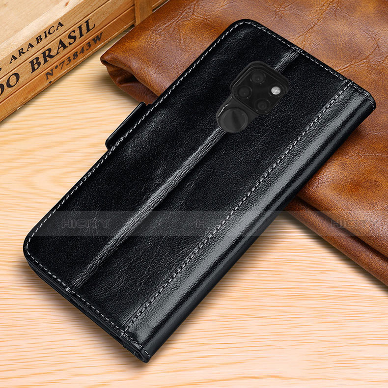 Custodia Portafoglio In Pelle Cover con Supporto L10 per Huawei Mate 20 Nero