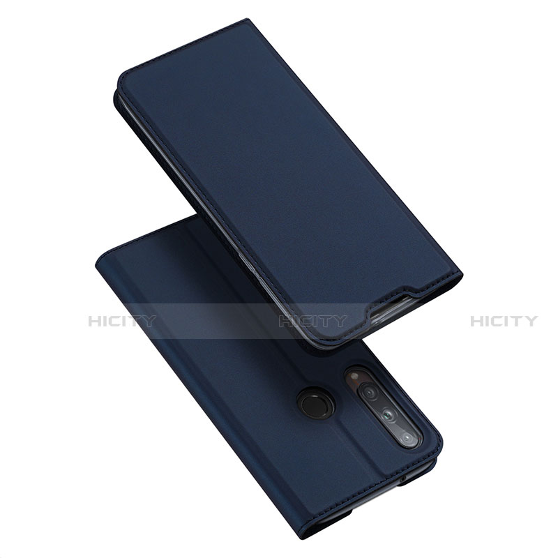 Custodia Portafoglio In Pelle Cover con Supporto L10 per Huawei P40 Lite E Blu