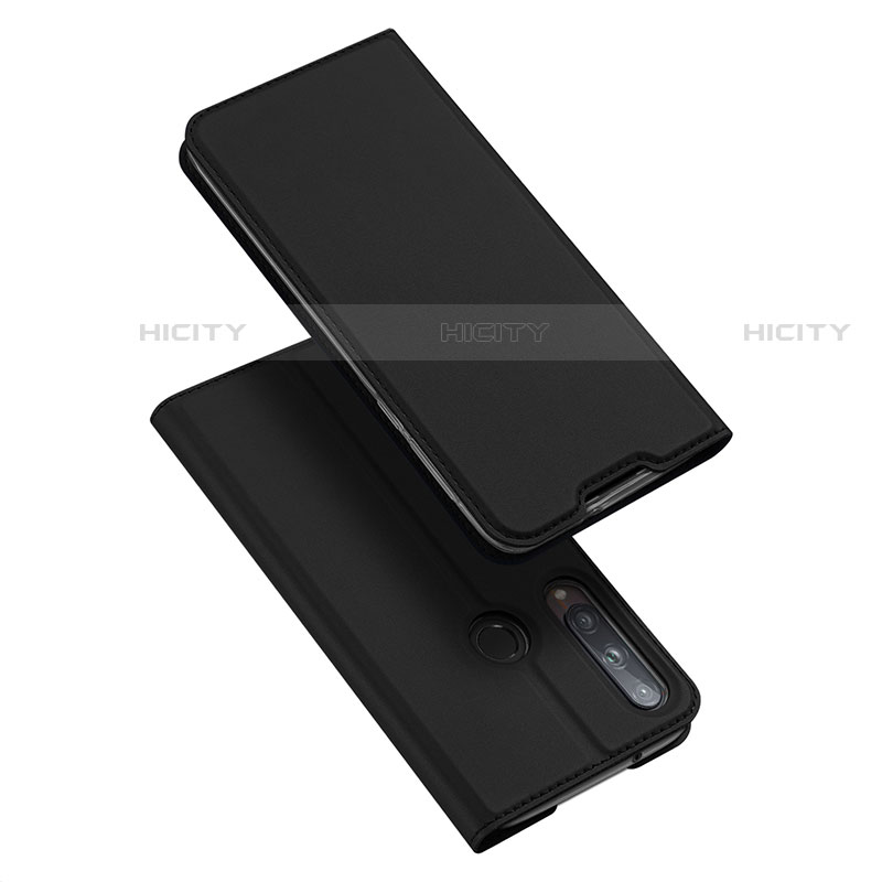 Custodia Portafoglio In Pelle Cover con Supporto L10 per Huawei Y7p Nero