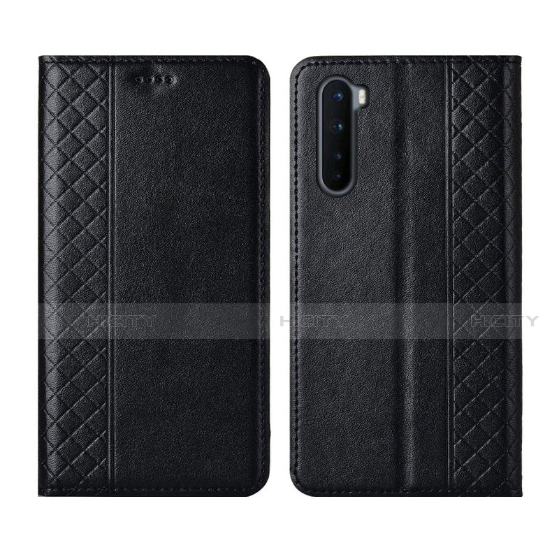 Custodia Portafoglio In Pelle Cover con Supporto L10 per OnePlus Nord Nero