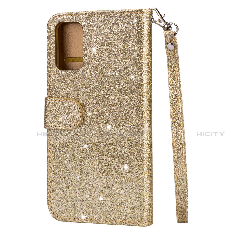 Custodia Portafoglio In Pelle Cover con Supporto L10 per Samsung Galaxy S20 Plus 5G Oro