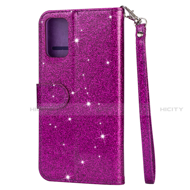 Custodia Portafoglio In Pelle Cover con Supporto L10 per Samsung Galaxy S20 Plus 5G Viola