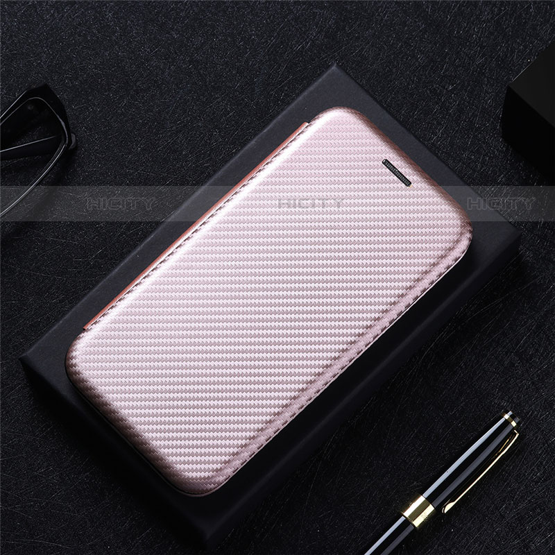 Custodia Portafoglio In Pelle Cover con Supporto L10Z per Samsung Galaxy S21 Plus 5G Oro Rosa