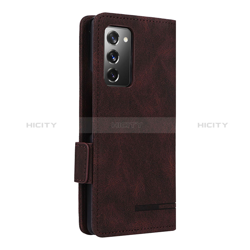 Custodia Portafoglio In Pelle Cover con Supporto L10Z per Samsung Galaxy Z Fold2 5G