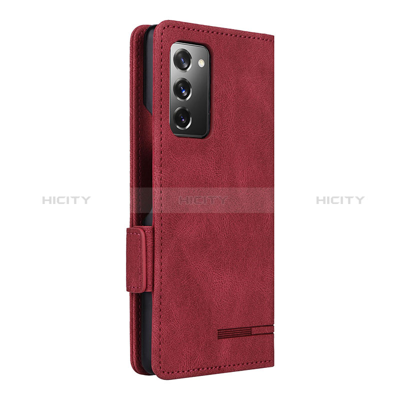 Custodia Portafoglio In Pelle Cover con Supporto L10Z per Samsung Galaxy Z Fold2 5G