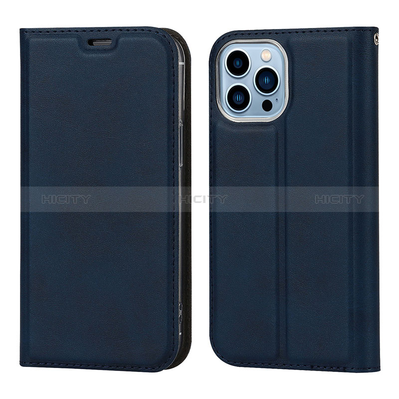 Custodia Portafoglio In Pelle Cover con Supporto L11 per Apple iPhone 14 Pro Max Blu