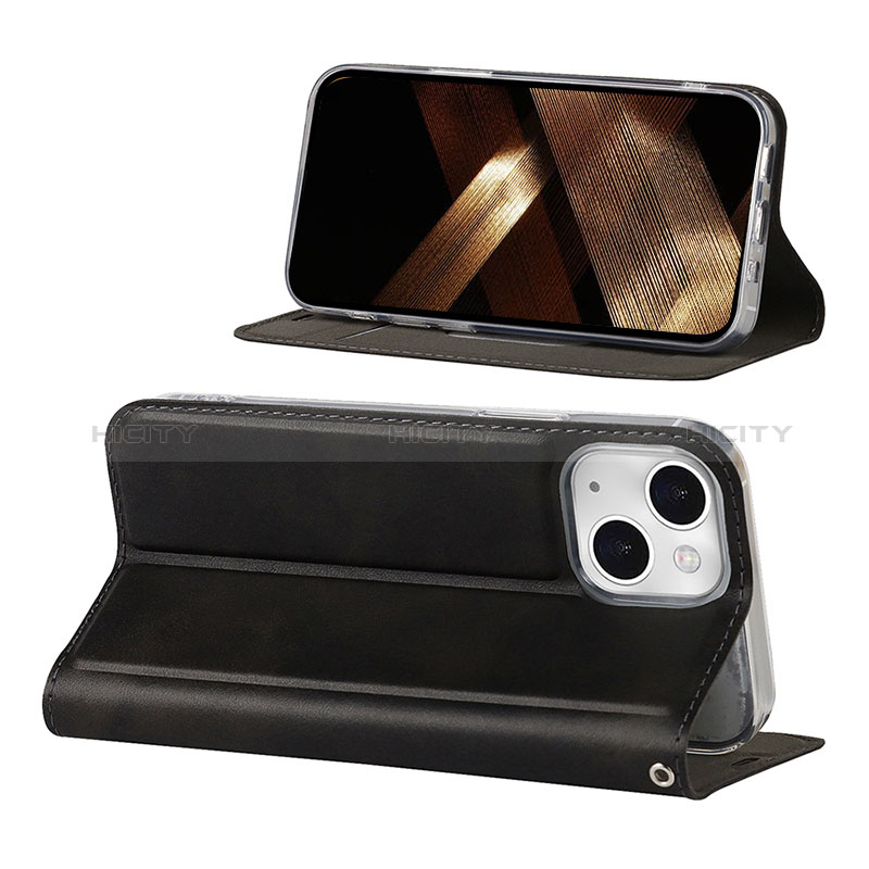 Custodia Portafoglio In Pelle Cover con Supporto L11 per Apple iPhone 15