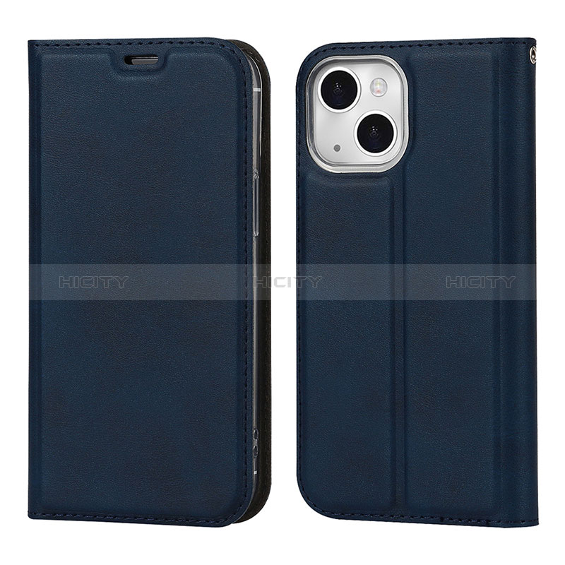 Custodia Portafoglio In Pelle Cover con Supporto L11 per Apple iPhone 15 Blu