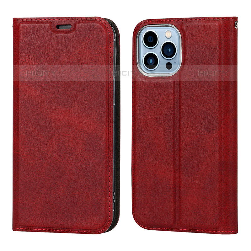 Custodia Portafoglio In Pelle Cover con Supporto L11 per Apple iPhone 16 Pro Max Rosso