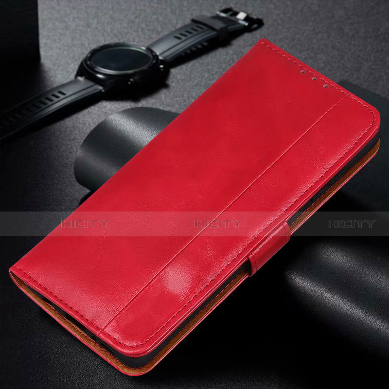 Custodia Portafoglio In Pelle Cover con Supporto L11 per Huawei Honor 9C Rosso