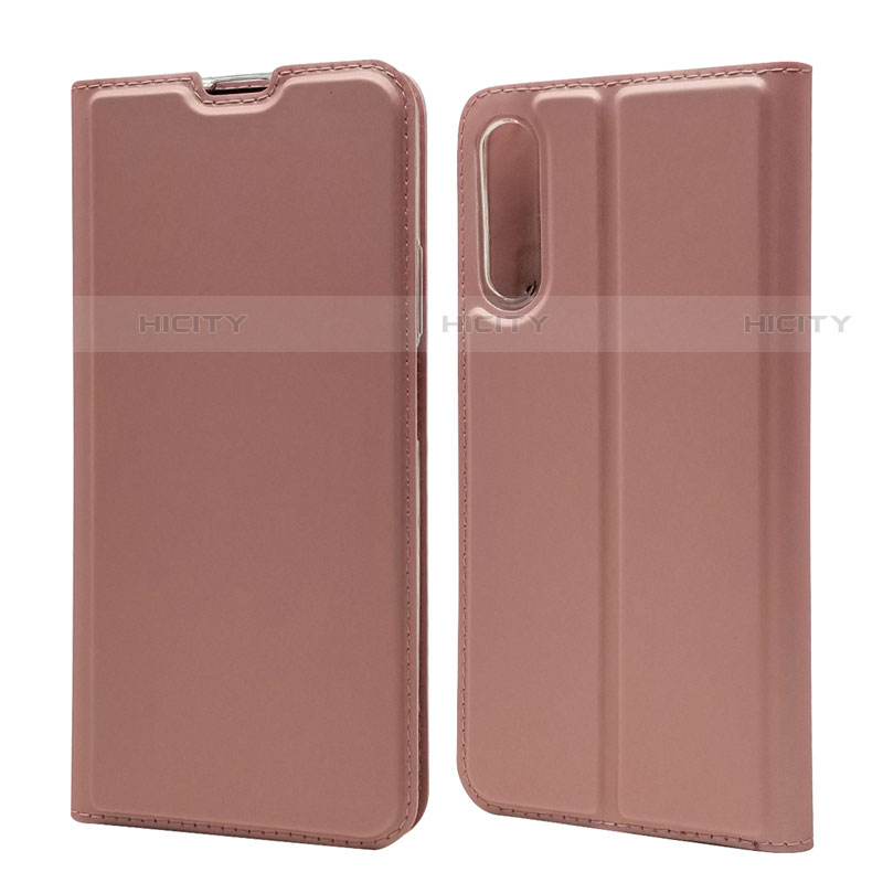 Custodia Portafoglio In Pelle Cover con Supporto L11 per Huawei P Smart Pro (2019) Oro Rosa