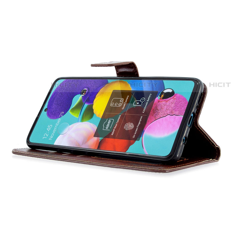 Custodia Portafoglio In Pelle Cover con Supporto L11 per Samsung Galaxy A51 5G