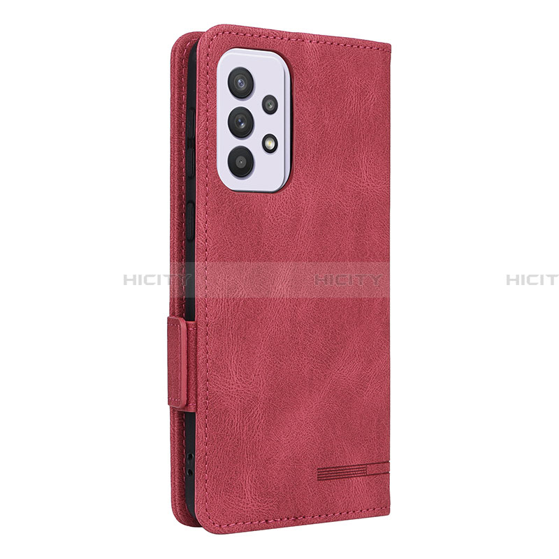 Custodia Portafoglio In Pelle Cover con Supporto L11Z per Samsung Galaxy A33 5G Rosso