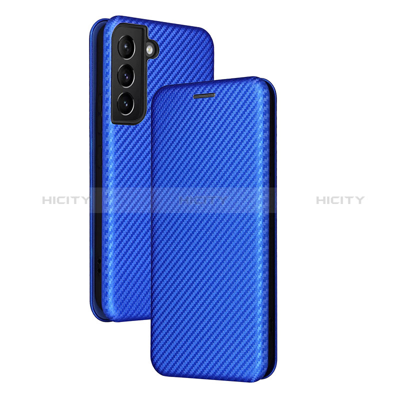 Custodia Portafoglio In Pelle Cover con Supporto L11Z per Samsung Galaxy S24 Plus 5G Blu