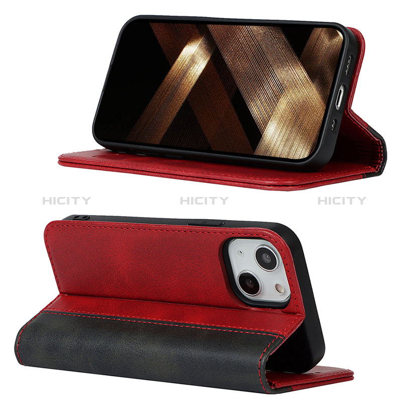 Custodia Portafoglio In Pelle Cover con Supporto L12 per Apple iPhone 15