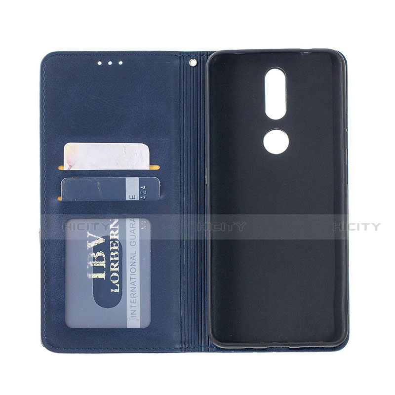 Custodia Portafoglio In Pelle Cover con Supporto L12 per Nokia 2.4