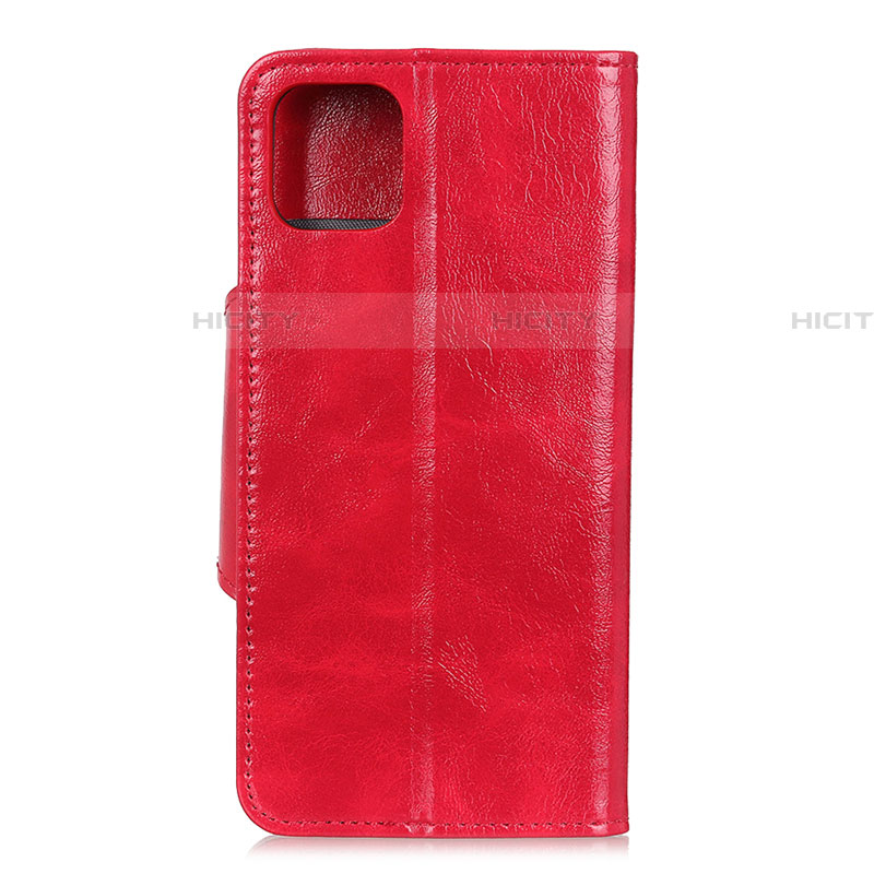 Custodia Portafoglio In Pelle Cover con Supporto L12 per Samsung Galaxy A71 5G Rosso