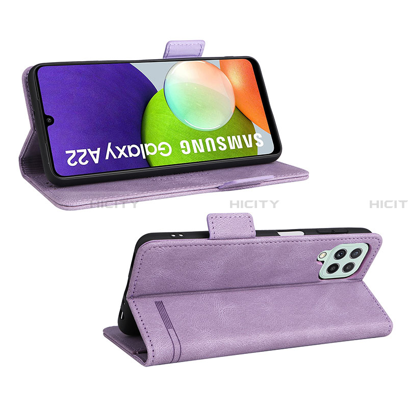 Custodia Portafoglio In Pelle Cover con Supporto L12Z per Samsung Galaxy A22 4G