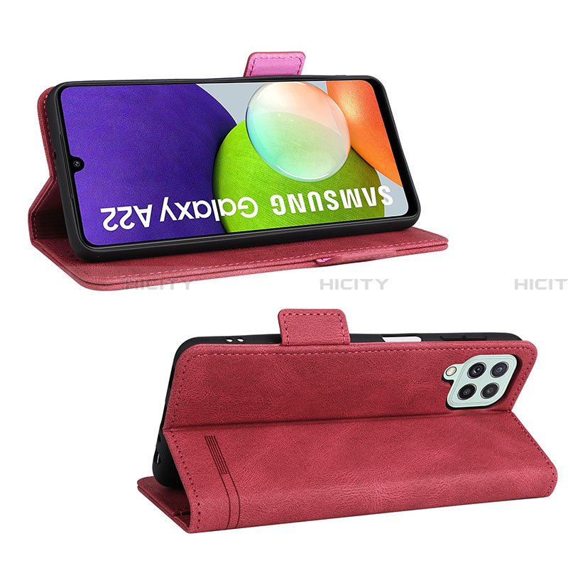 Custodia Portafoglio In Pelle Cover con Supporto L12Z per Samsung Galaxy A22 4G