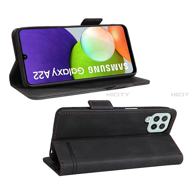 Custodia Portafoglio In Pelle Cover con Supporto L12Z per Samsung Galaxy A22 4G