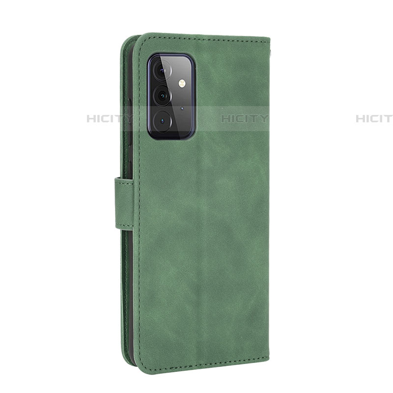 Custodia Portafoglio In Pelle Cover con Supporto L12Z per Samsung Galaxy A72 4G Verde