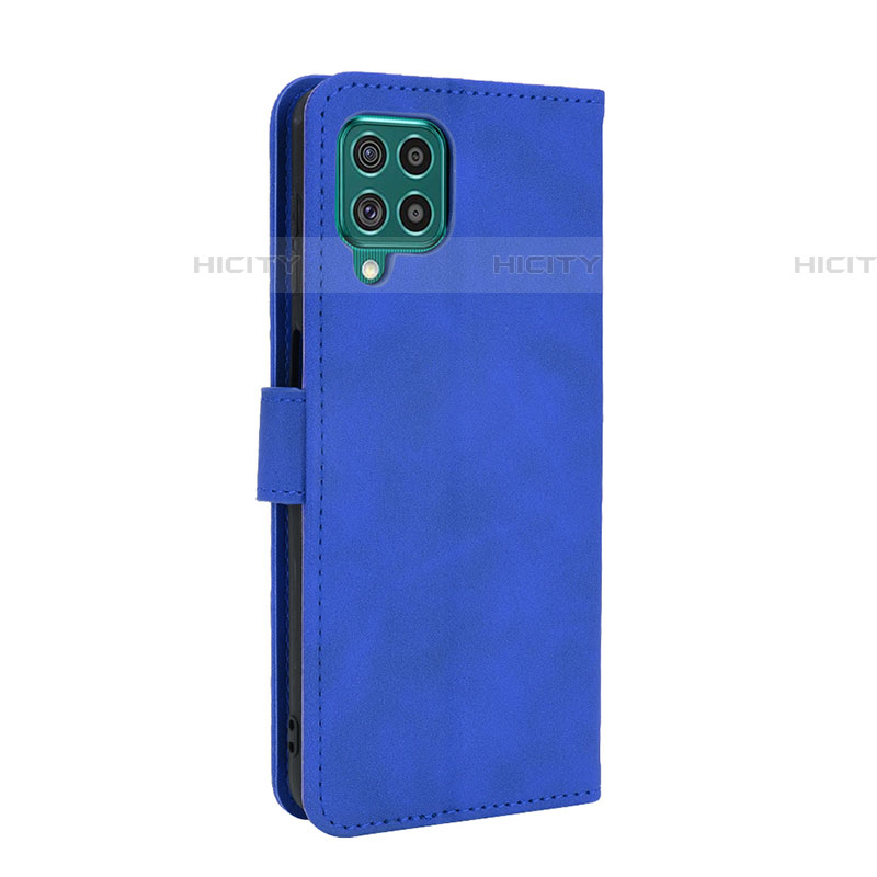 Custodia Portafoglio In Pelle Cover con Supporto L12Z per Samsung Galaxy F62 5G Blu