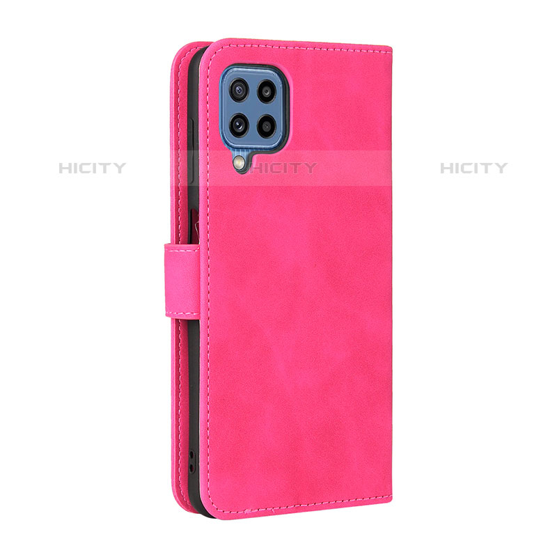 Custodia Portafoglio In Pelle Cover con Supporto L12Z per Samsung Galaxy M32 4G Rosa Caldo