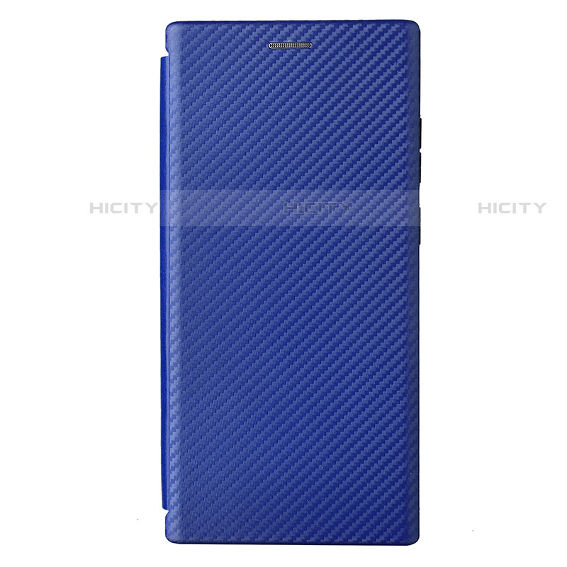 Custodia Portafoglio In Pelle Cover con Supporto L12Z per Samsung Galaxy S23 Ultra 5G Blu